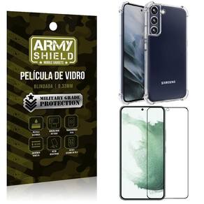 Kit proteção total samsung s22 plus com capa e película 3d
