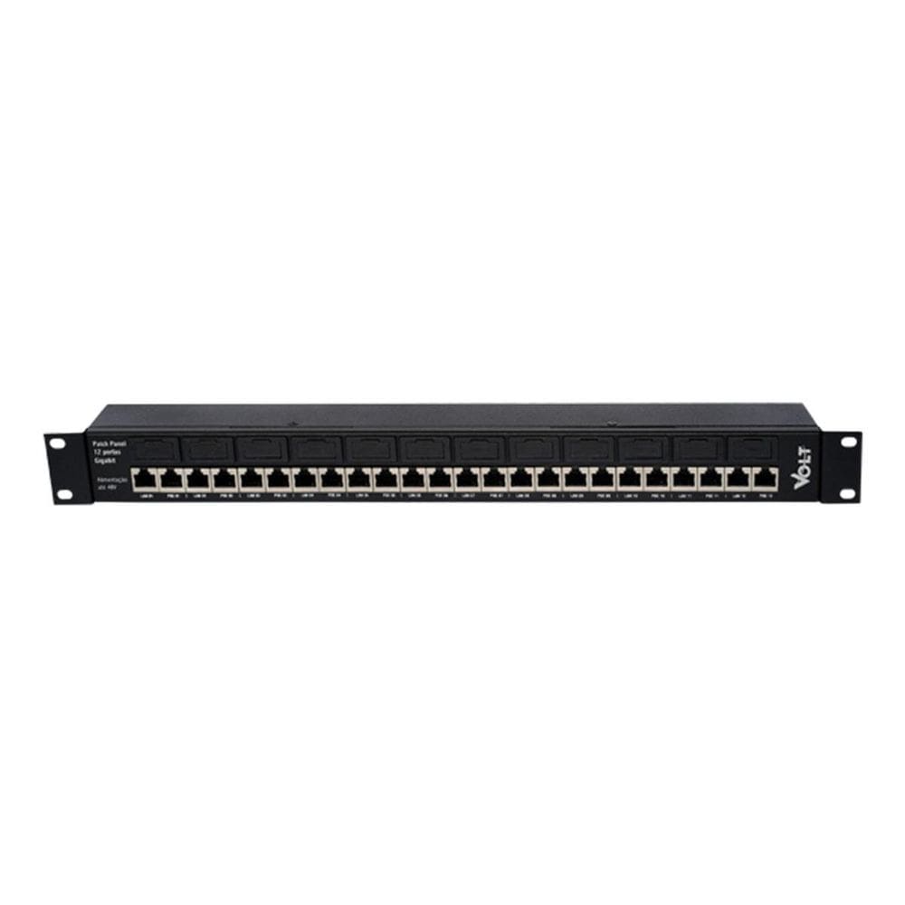 Patch Panel Poe 12 Portas Gigabit Ethernet 12.01.024