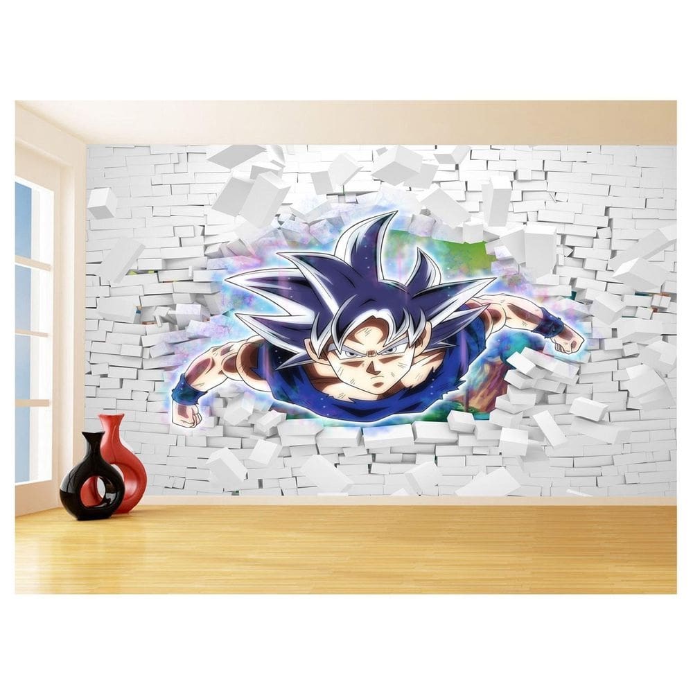 Papel De Parede 3D Dragon Ball Goku Vegeta Anime 3,5M Dbz64