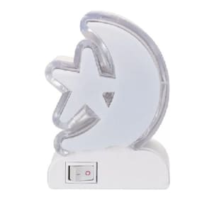 Mini Abajur De Tomada Mini Luminária Led Lua Estrela Bivolt