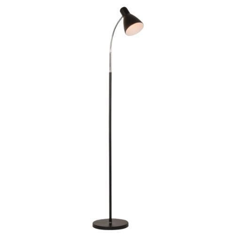 Luminária De Chão Curva Articulada Preta