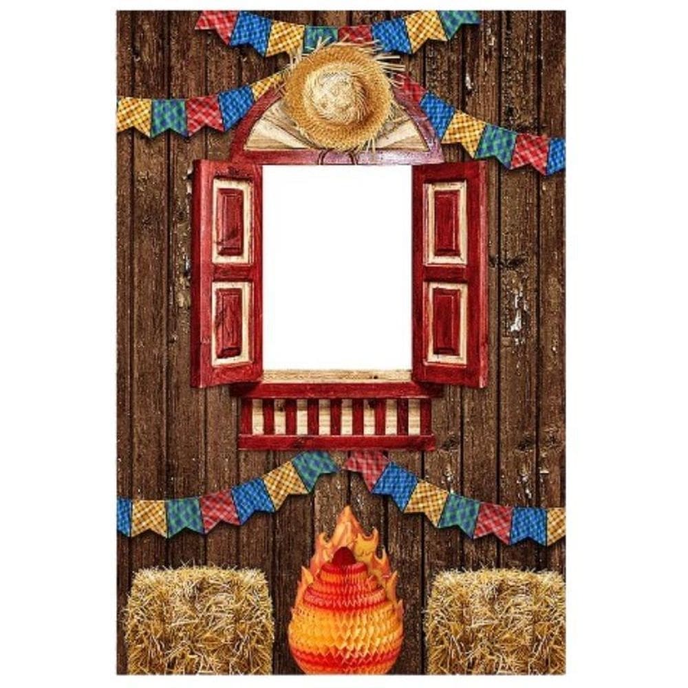 Painel Decorativo Vazado Festa Junina Feno