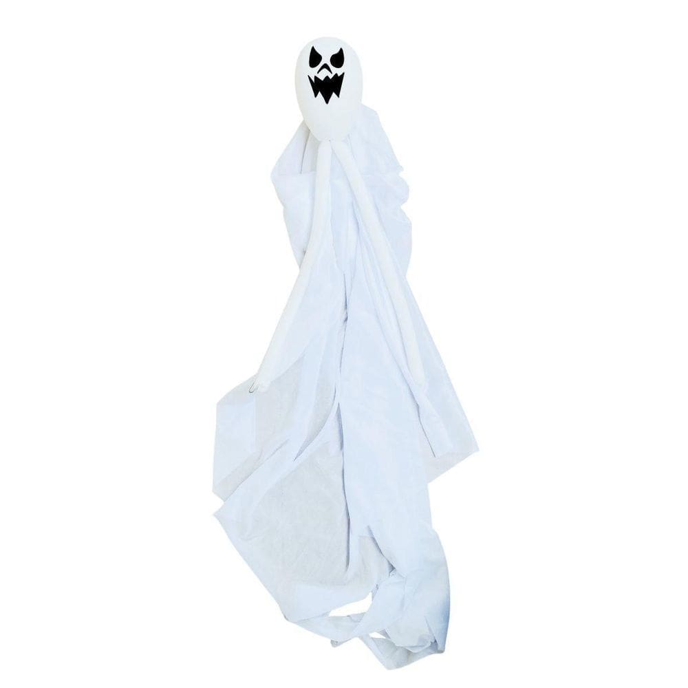 Boneco fantasma pendurar halloween 70cm - plástico e tecido