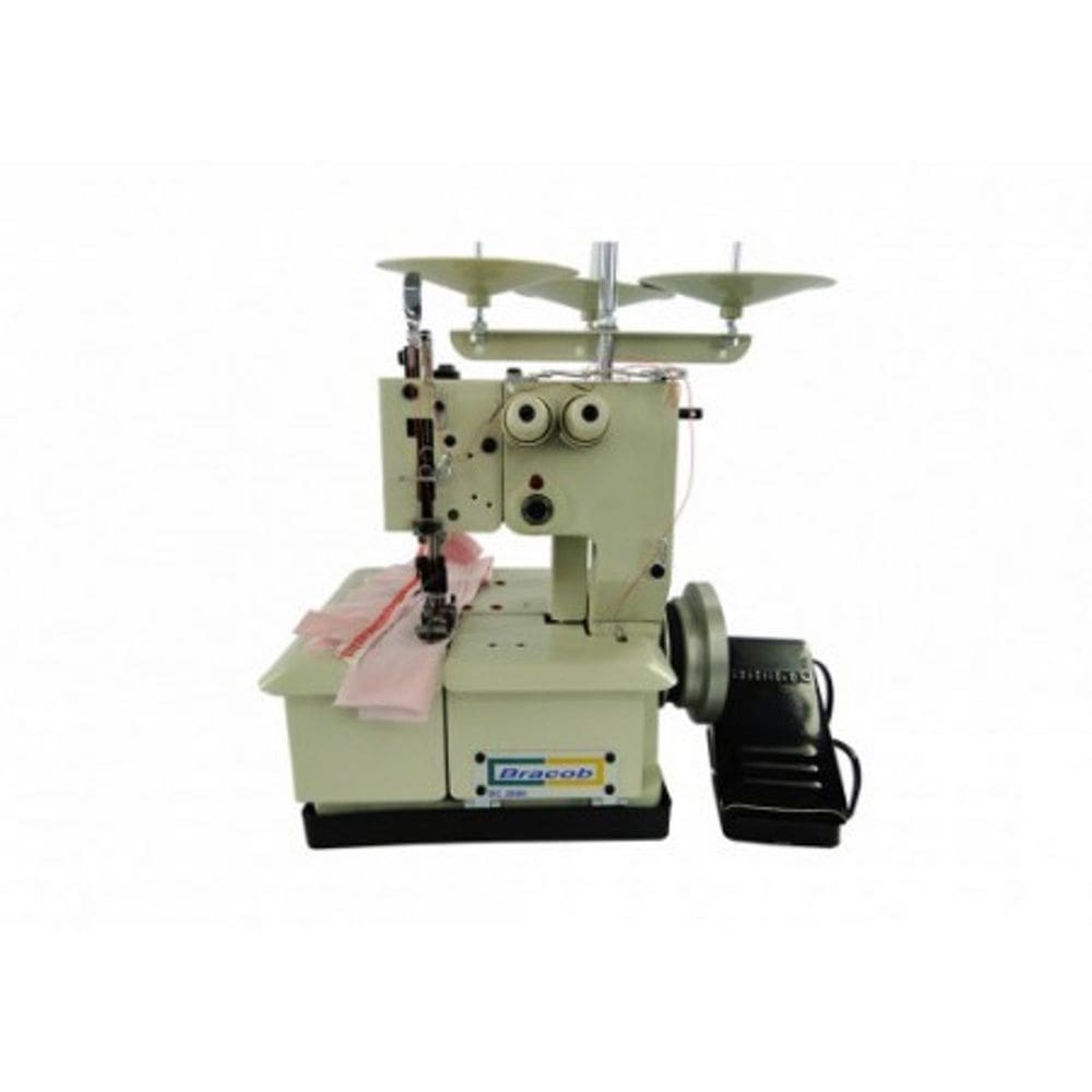 Máquina de costura galoneira portátil bracob ,2 agulhas 220v