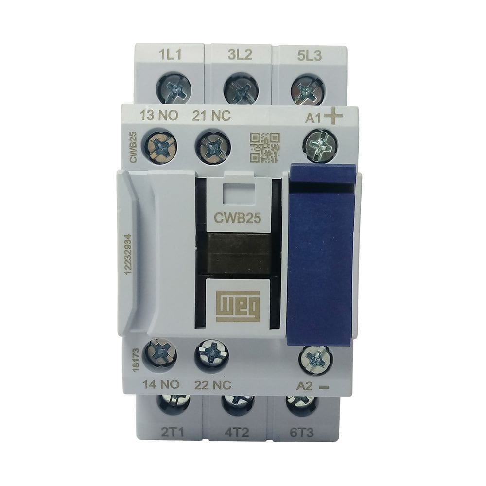 Contator Tripolar Weg CWB25 25A 110Vca 1NA+1NF