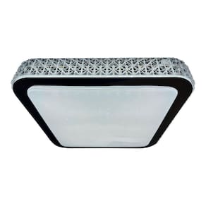 Plafon Quadrado Led 3 Cores Acrílico Efeito Estrelado 40X40
