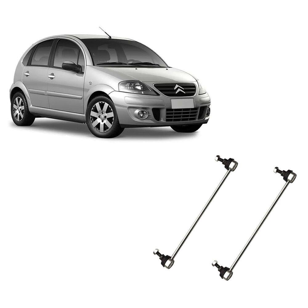 Kit 2 bieleta dianteira citroen c3 2002 2003 2004 2005-2007