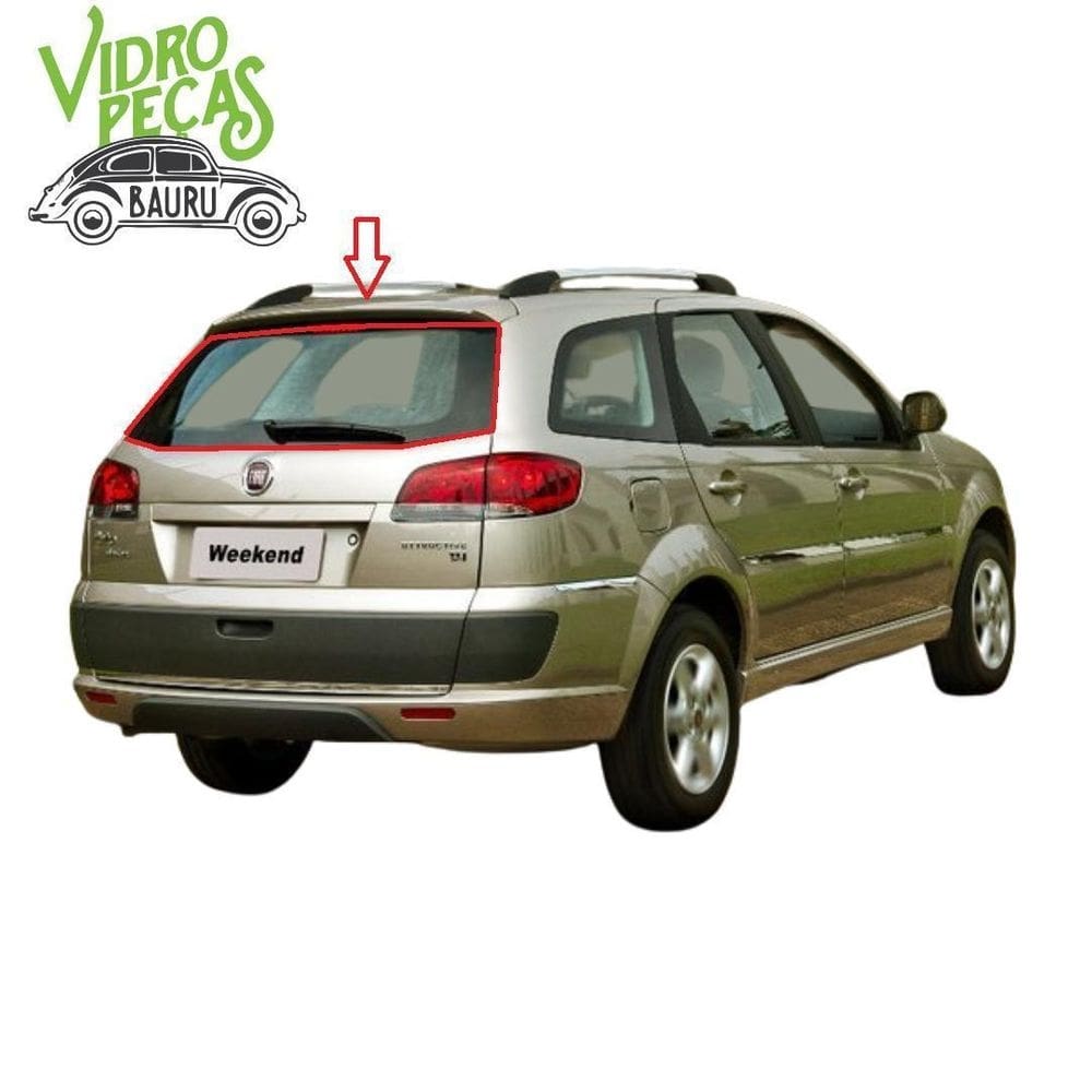 Borracha vidro traseiro vigia palio weekend