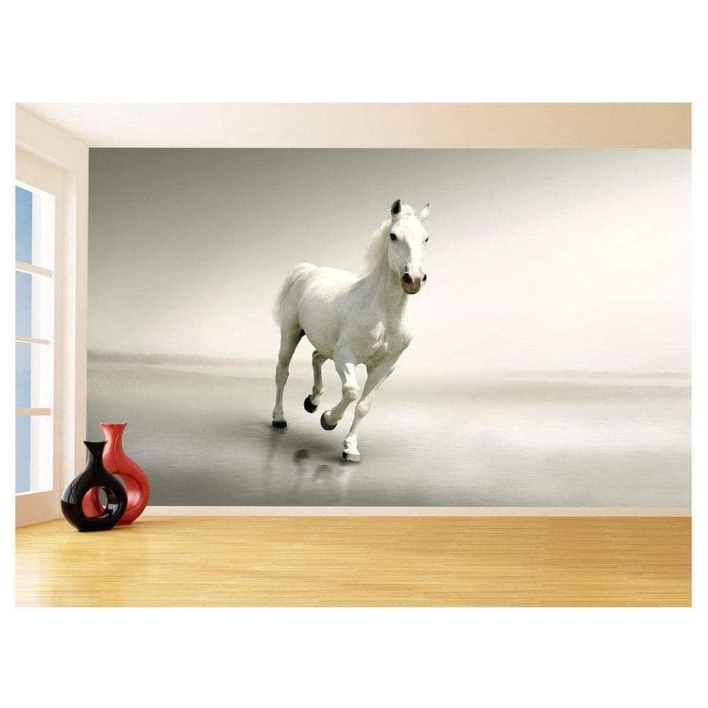 Papel De Parede Animais Cavalo Correndo Campo 3,5M Anm354