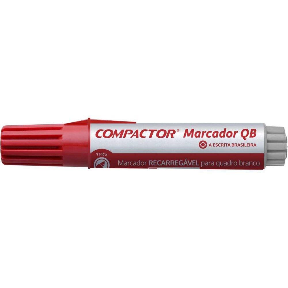 Pincel Quadro Branco Qb Recarregavel Vermelho