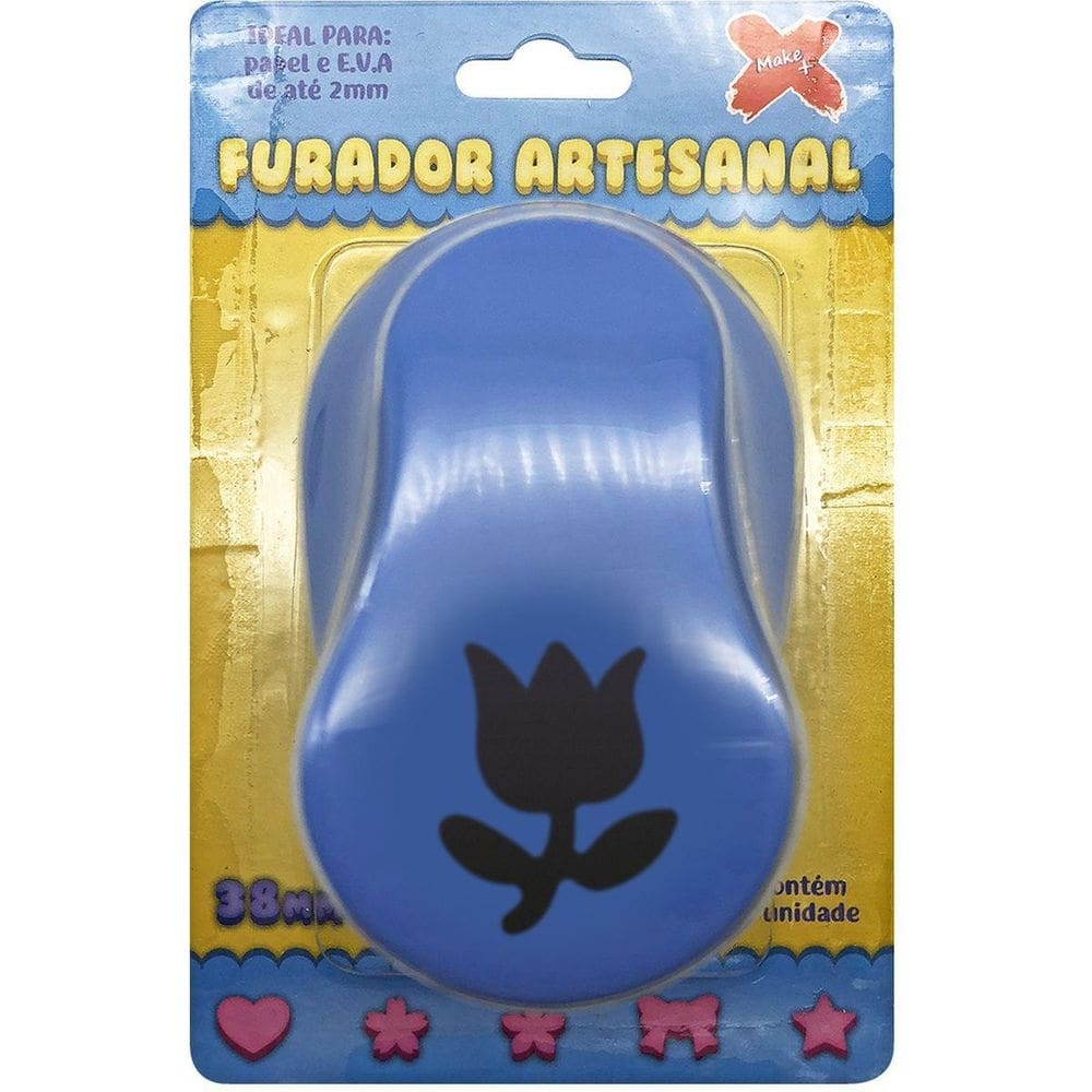 Furador Papel E Eva Gigante Tulipa 38Mm