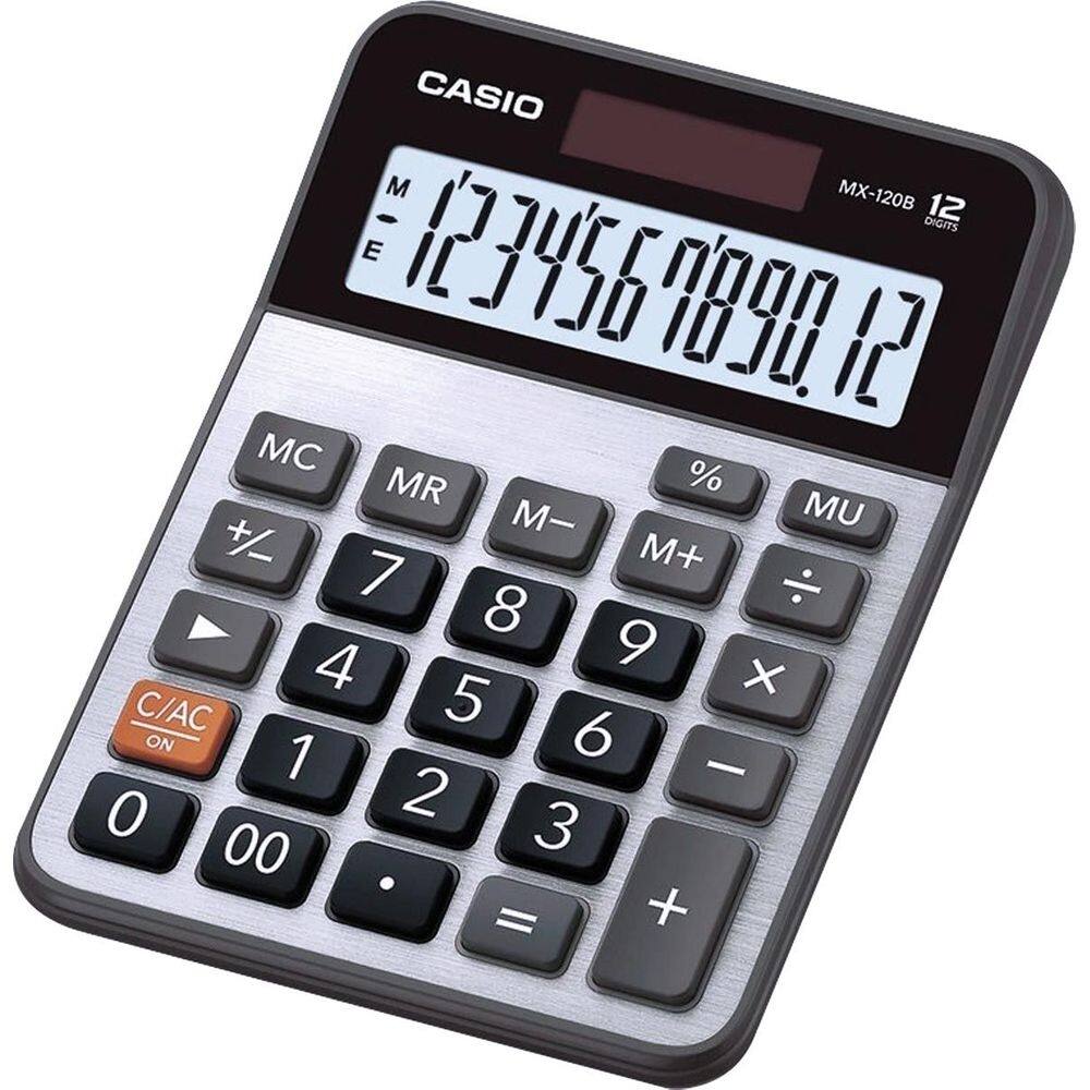 Calculadora de mesa pequena 12 dÃgitos mx120bs4dc prata
