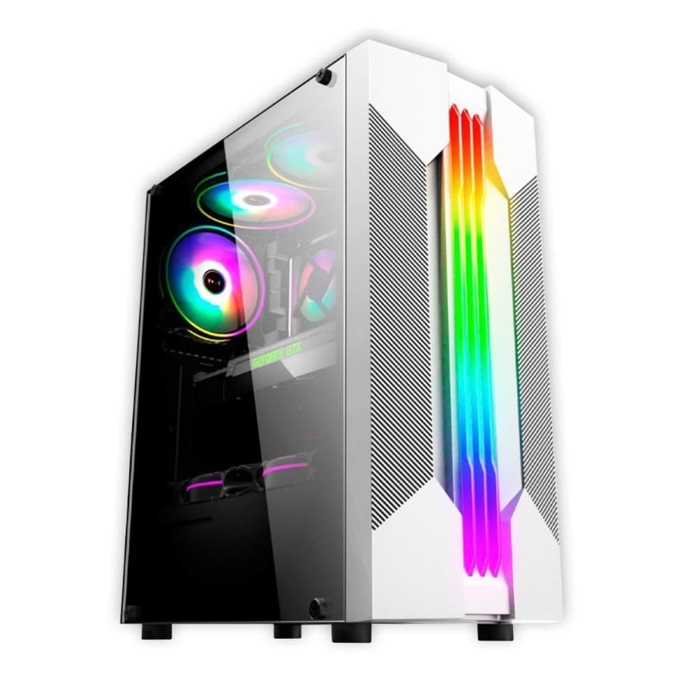 Gabinete Gamer K-Mex Bifrost 6 Cg-W1A9 - Rgb - Atx - Branco