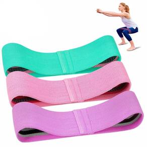 Kit 3 hip mini band pilates yoga fisioterapia alongamento