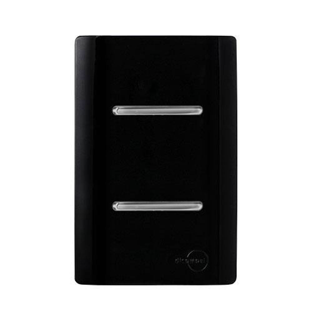 Cj int. duplo 4x2 - novara preto brilhante cromado