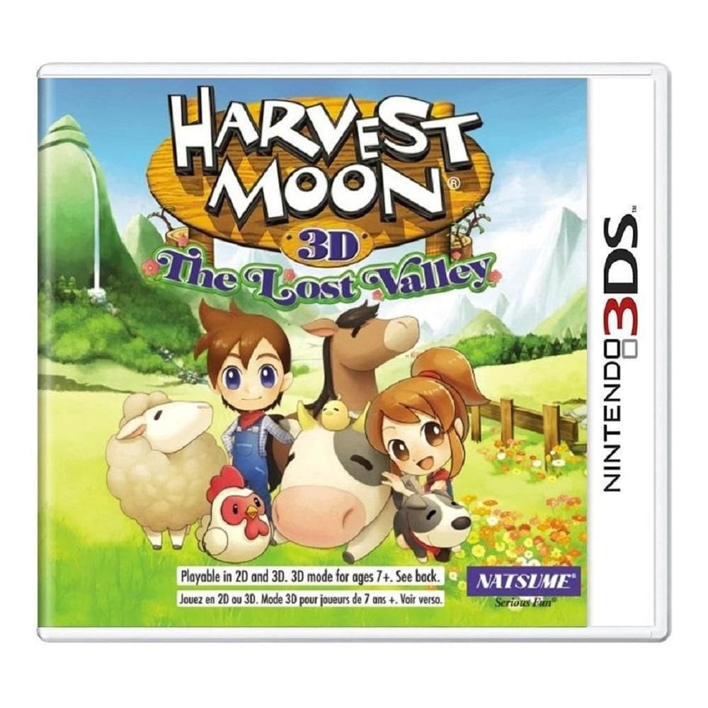Jogo Midia Fisica Harvest Moon The Lost Valley Nintendo 3Ds