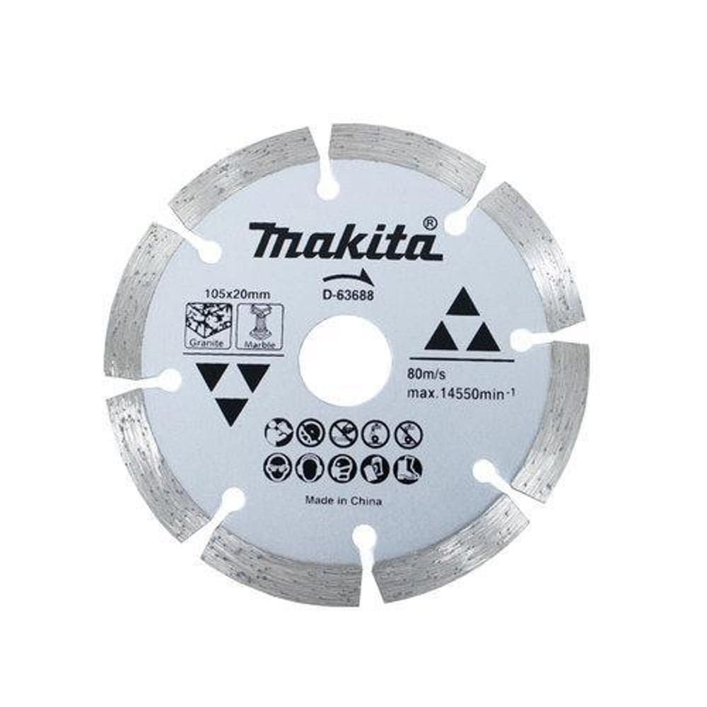 Rebolo makita granito e marmore diamantado segm 105x20x8mm