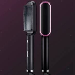 Escova 3 Em 1 Secadora Alisa Cabelo Turbo Plus 110/220V