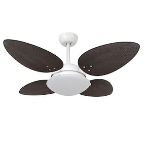 Ventilador De Teto Volare Branco Vd300 4Pás Tabaco 220V