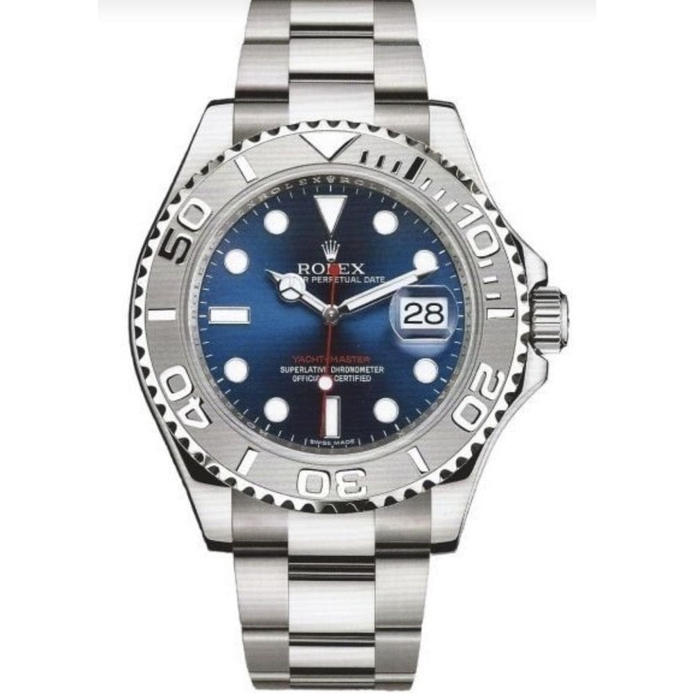 Relógio eta yacht master aço 904l b. eta 2840 automático.