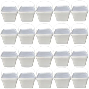 Balde retang 3.6 lts com tampa resistente-20uni