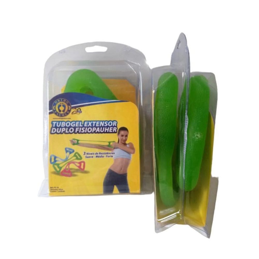 Extensor Duplo Exercicios Para Braços Forte - Verde