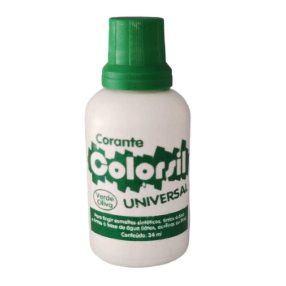 Corante colorante tinta universal colorsil verde oliva 34ml
