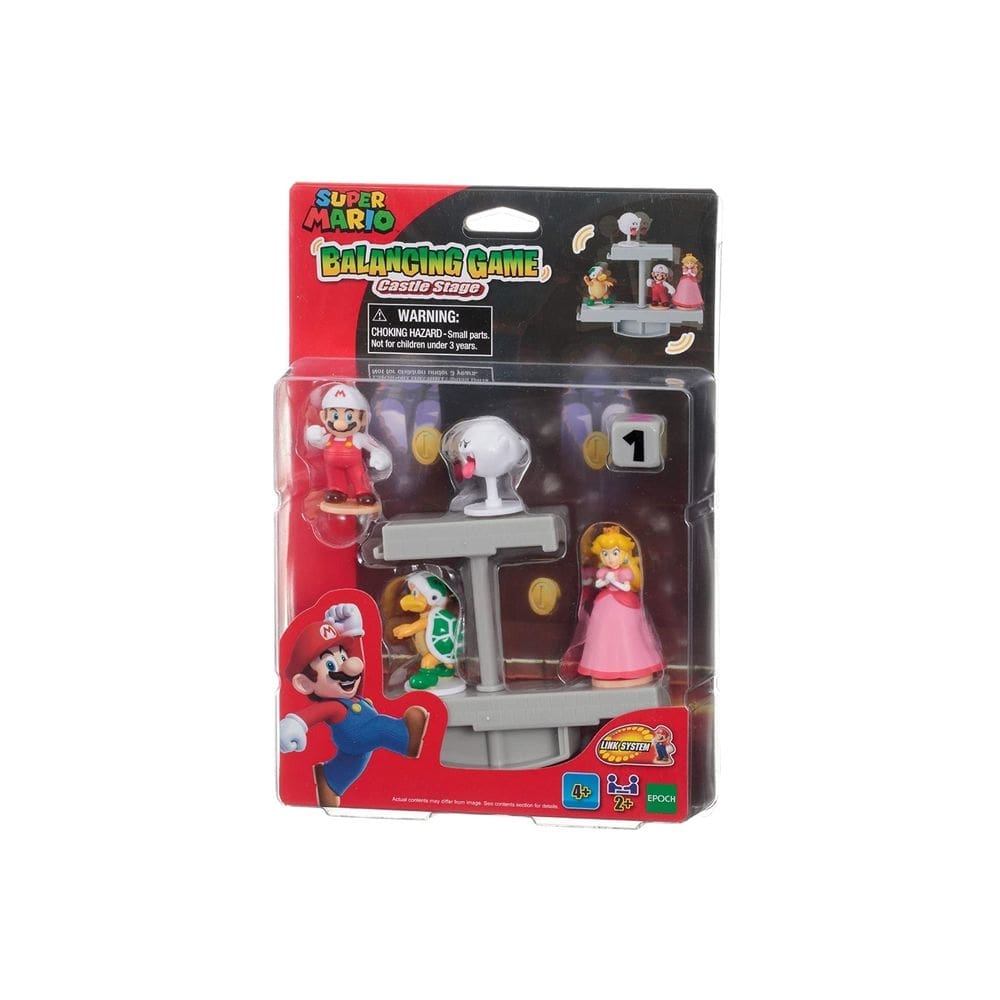 Jogo de equilíbrio Super Mario Castle Stage com 4 figuras