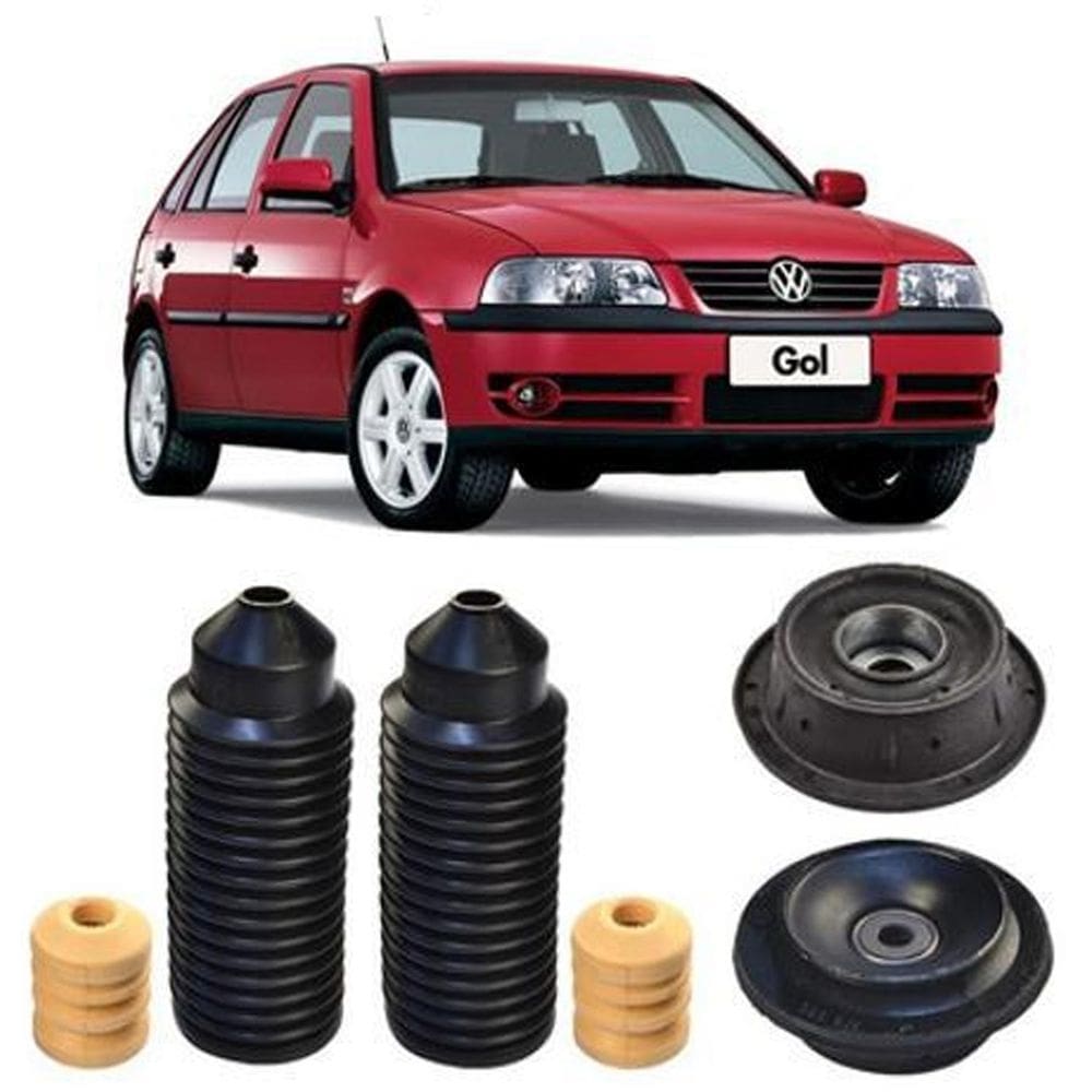 Kit coxim batente coifa dianteiro gol g3 1998 1999 2000 2001
