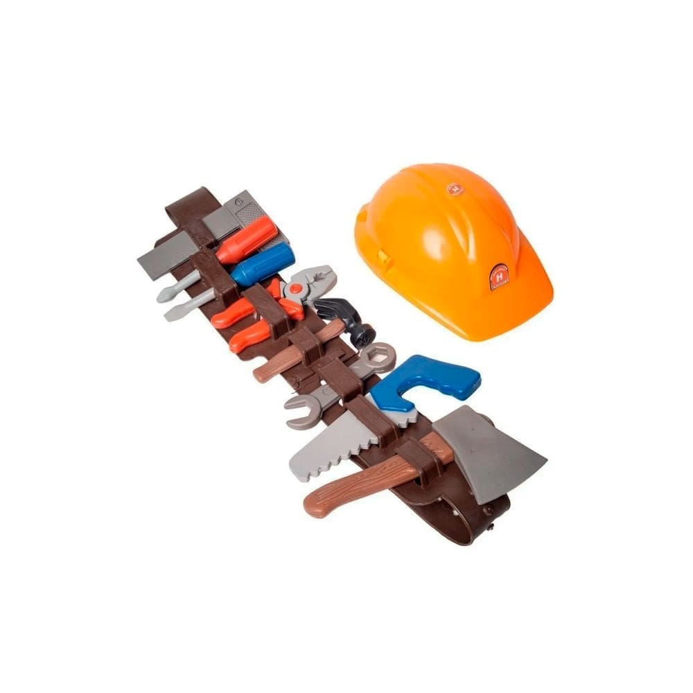 Conjunto de ferramentas Builder para crianças com capacete