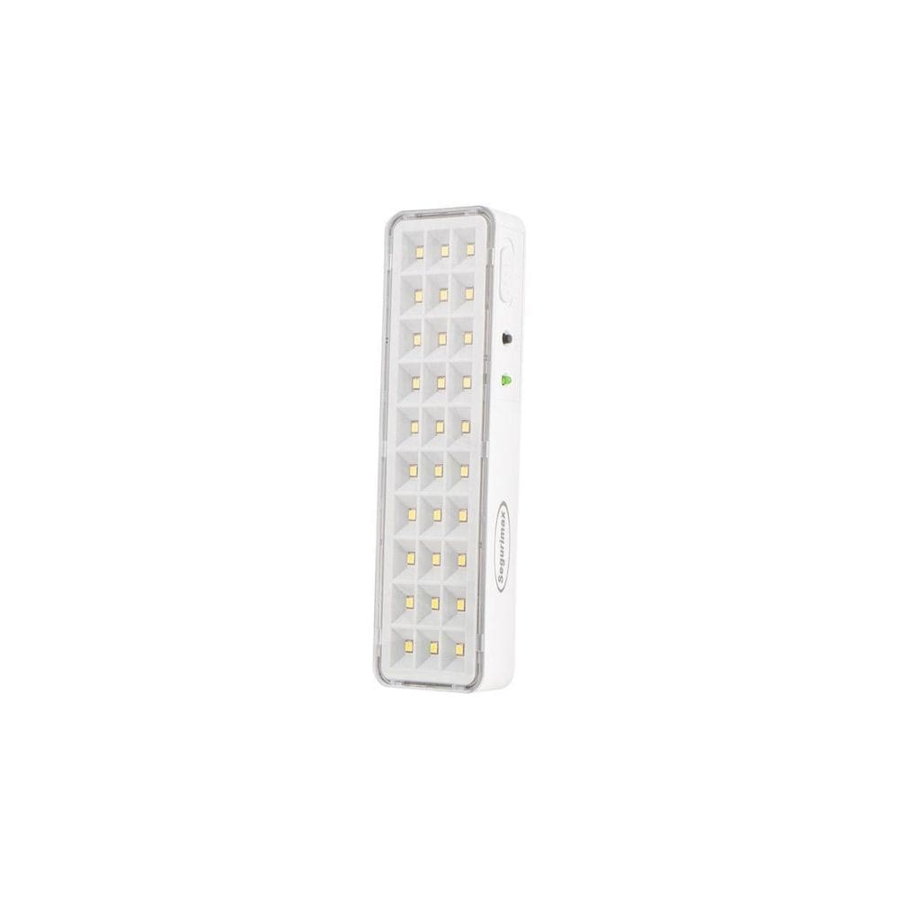 Kit 5 iluminação luminaria de emergencia 30 leds super slim