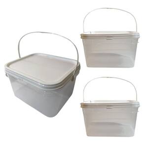 Balde alça plastica para enema transparente 2.4l 03 - pçs