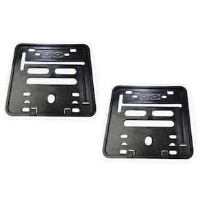 Suporte placa moto moldura medida mercosul contran - 2 peças
