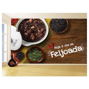 Papel De Parede Alimentos Feijoada Prato Arroz 3,5M Al321