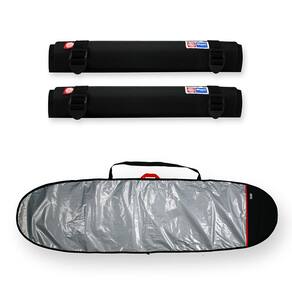 Capa prancha longboard refletiva 9`0-9`4 com tubo espuma