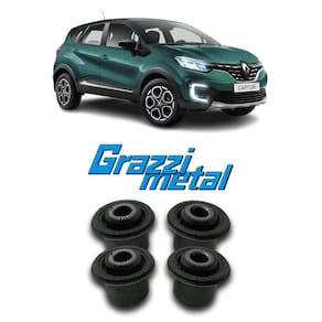 Kit 4 bucha bandeja dianteira captur 2017-2021 grazzimetal