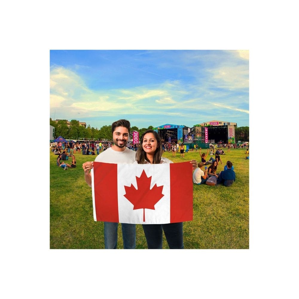 Bandeira do Canadá 150cm x 90cm Poliéster de alta qualidade
