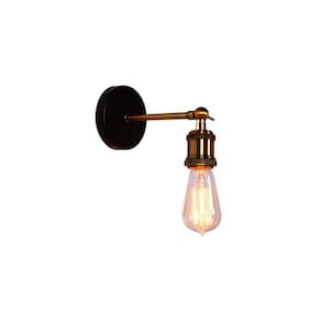 Lâmpada de parede estilo vintage Metal Base E27 Socket