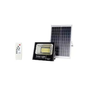 Refletor de lâmpada solar de 120 W + painel de 50.000 h com controle remoto