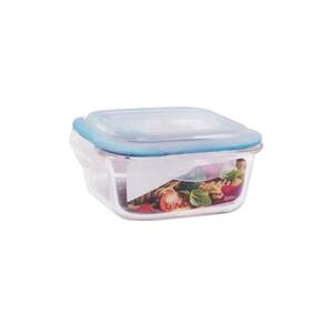 Pote vidro hermético trava quadrado 800ml marmita sobremesa