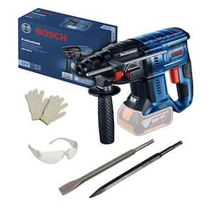 Martelete sds plus 18v brush s/ bat gbh180-li bosch + acess