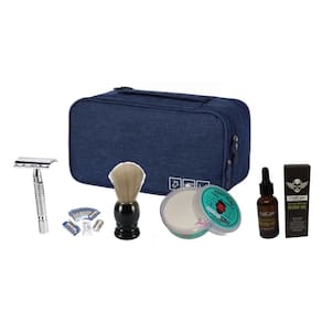 Kit de barbear Classic Razor + Sabonete + Óleo de barbear + Óleo para barba