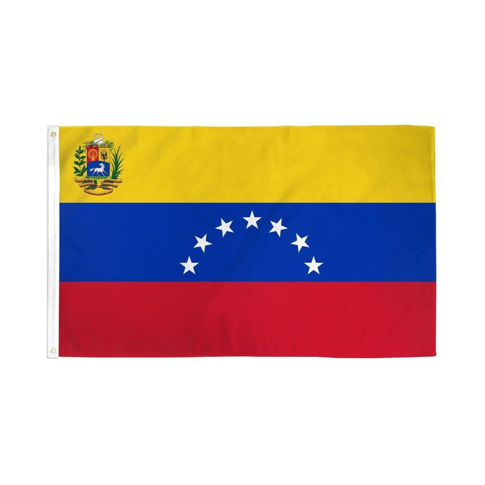 Bandeira Venezuela 7 estrelas poliéster 150cm x 90cm