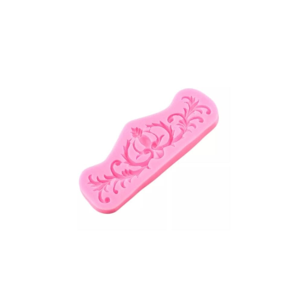 Molde de silicone para decoração de pastelaria arabesca flexível