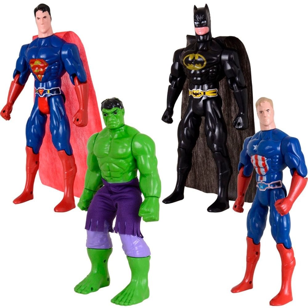 Quarteto De Super Heroís Brinquedos Vingadores Articulaveís