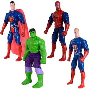 Quarteto Articulaveís Brinquedos Liga Da Justiça Vingadores