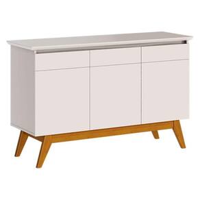 Aparador para Sala Buffet Classic 3 Portas com Gaveta Off White - Imcal