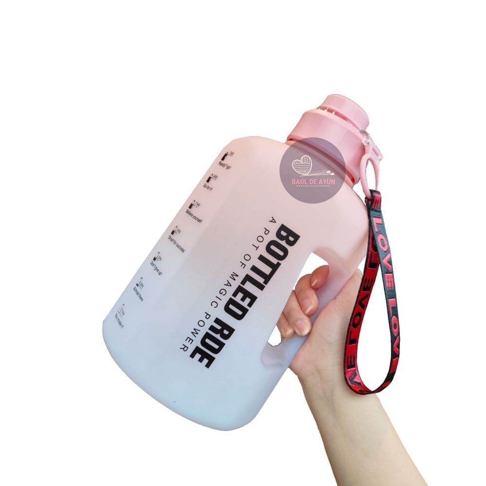 Garrafa esportiva de 2,2 L Lindas sem BPA de plástico 4 designs
