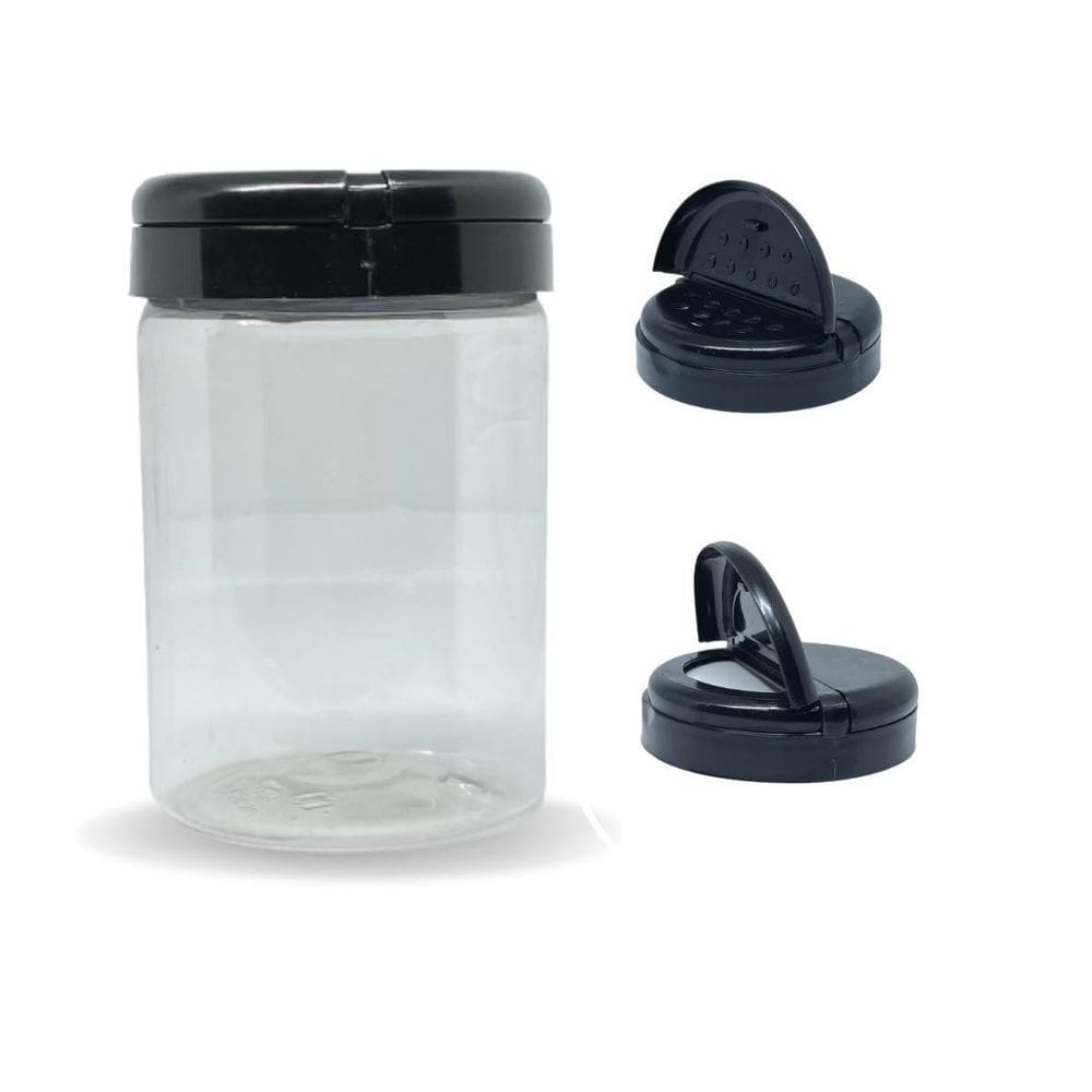 Potes 250Ml Porta Condimento Tempero Molhos Tampa 05Unidades