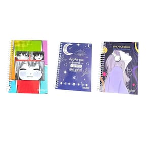 Caderno espiral 1/4 capa dura 96fls pacote kit 5un